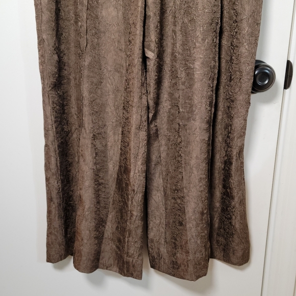 House of Harlow Brown Crinckle Pants Size Small House of Harlow Pants Chic Work - Picture 2 of 10